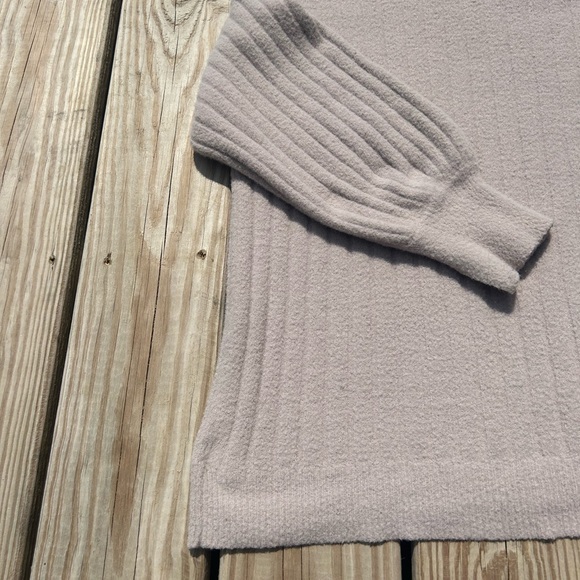 Aerie Sz M Womens Comfy Beige Chunky Sweater Super Soft Cozy - Picture 15 of 16